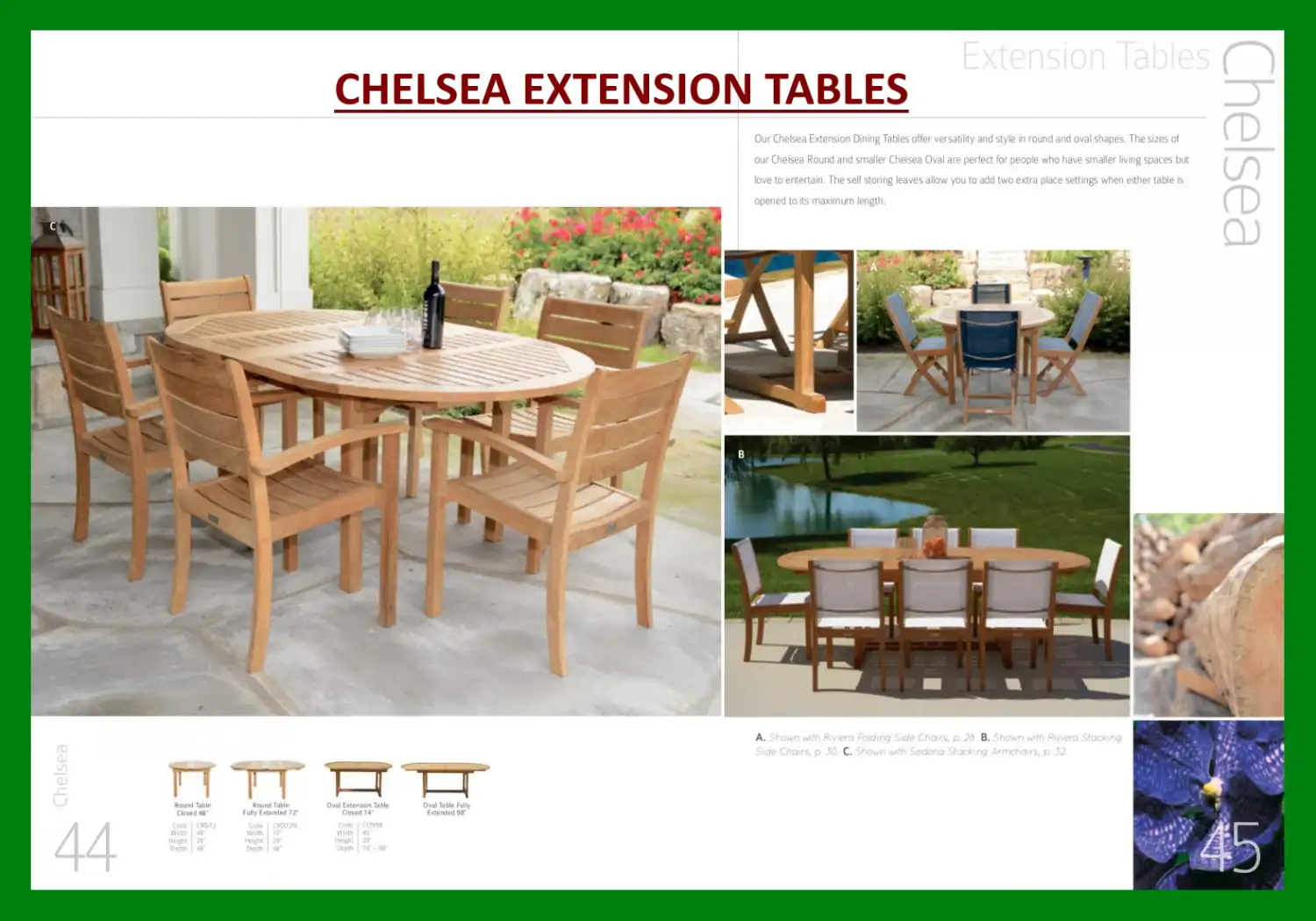 CHELSEA EXTENSION TABLES