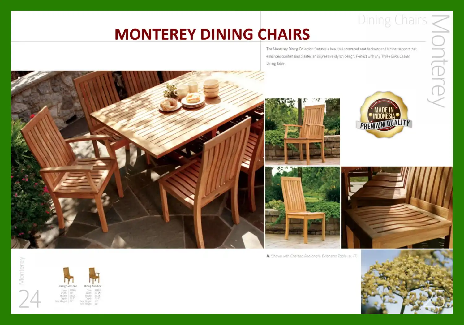 MONTEREY DINING CHAIRS