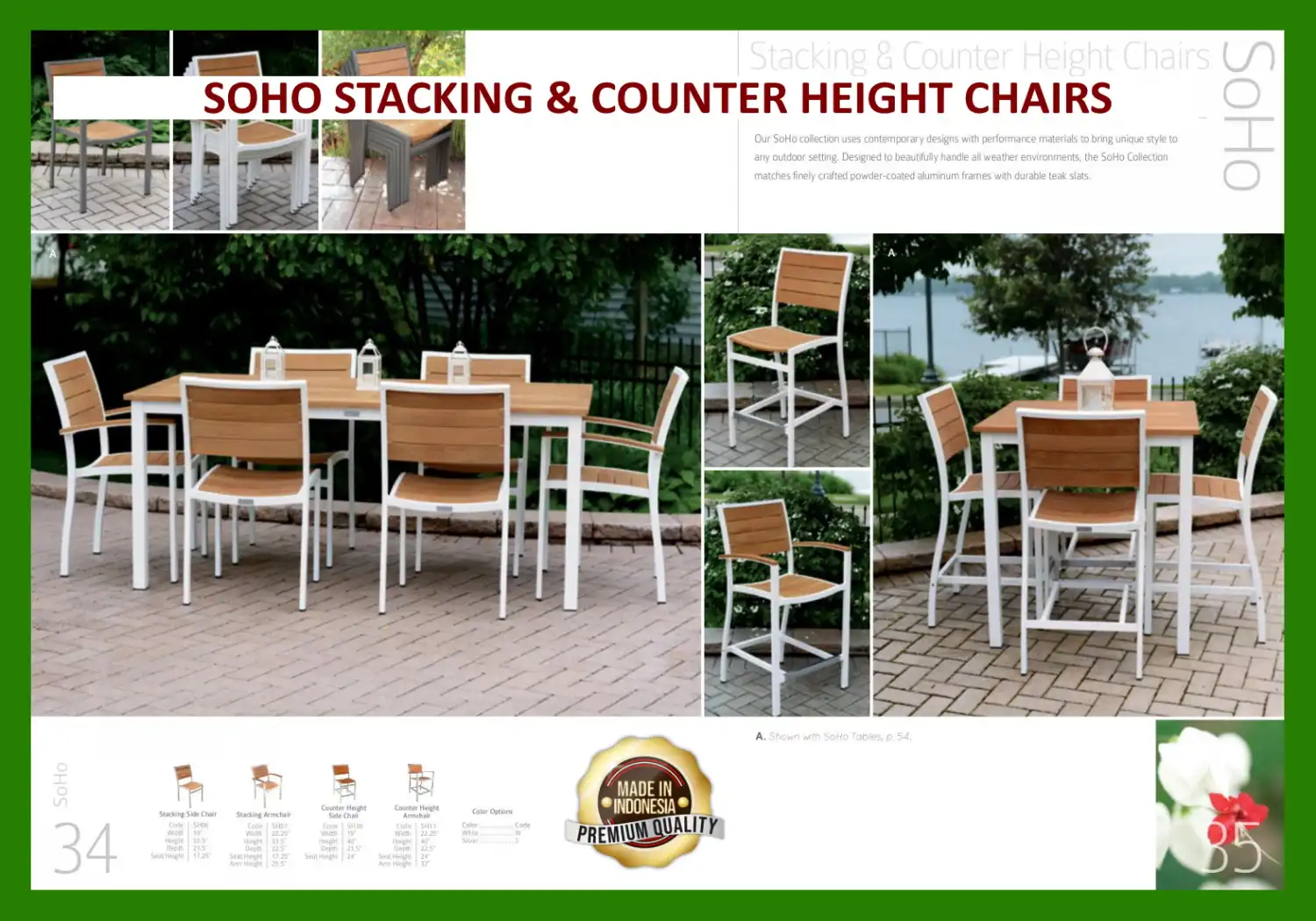 SOHO STACKING & COUNTER HEIGHT CHAIRS