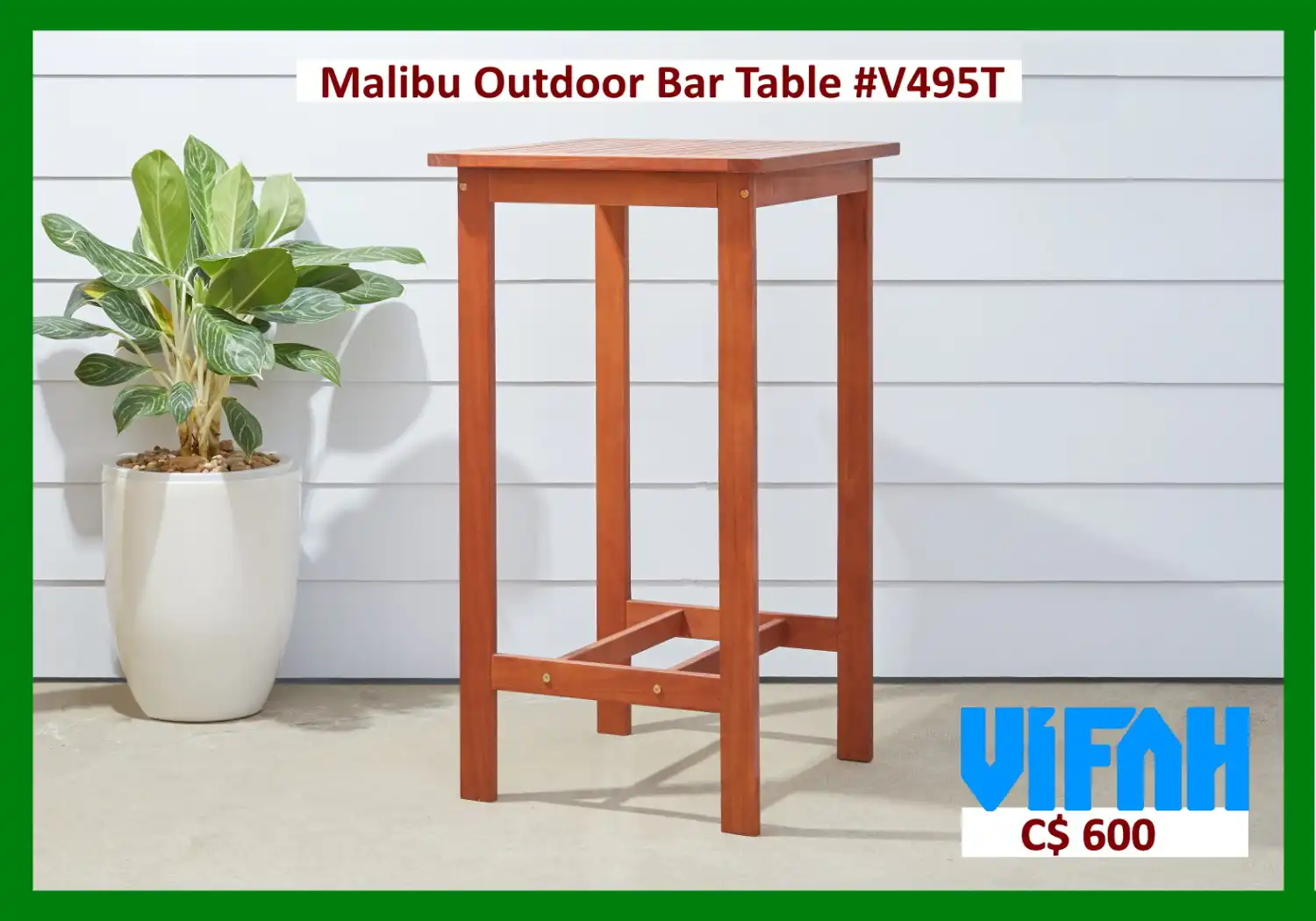 MALIBU Outdoor #V495T Bar Table