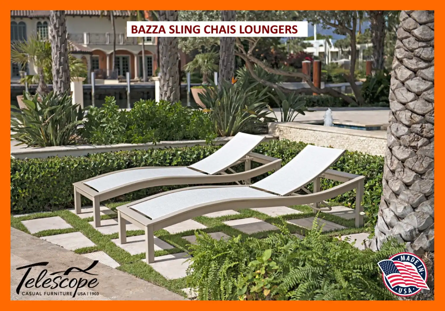 BAZZA SLING CHAIS LOUNGERS