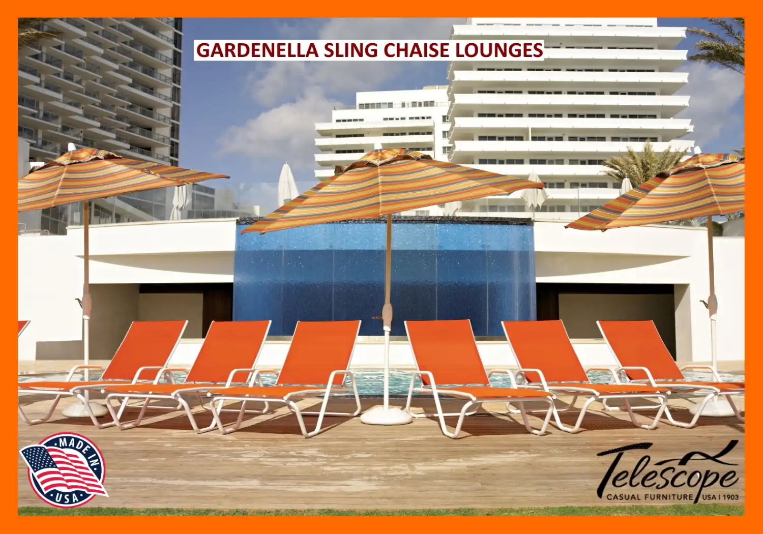 GARDENELLA SLING CHAISE LOUNGERS