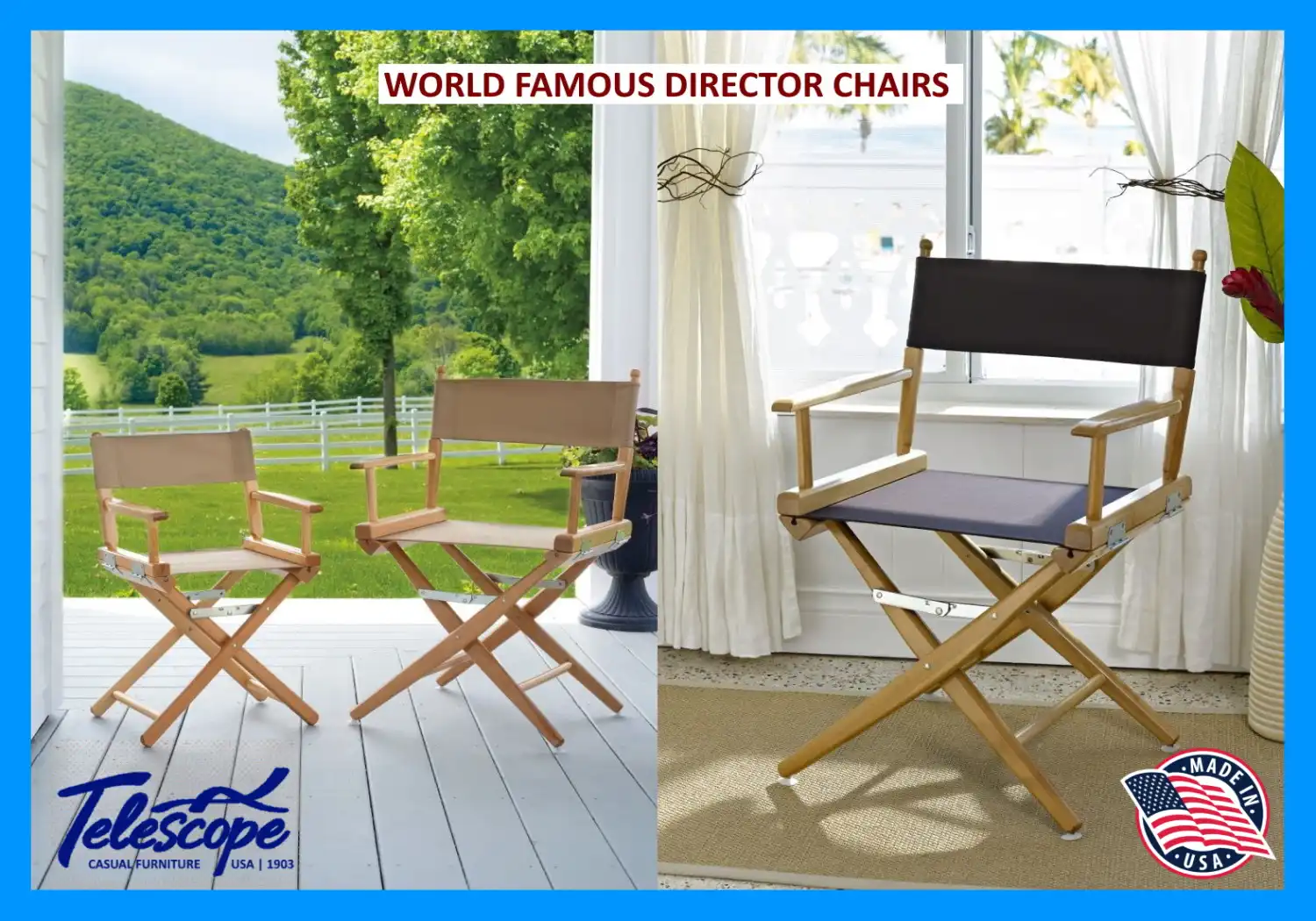 WORLD FAMOUS DIRECTOR CHAIRS