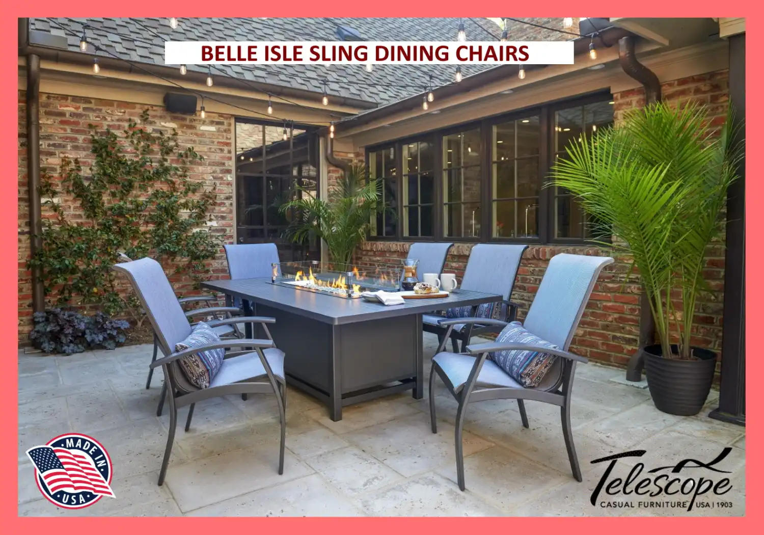 BELLE ISLE SLING DINING CHAIRS