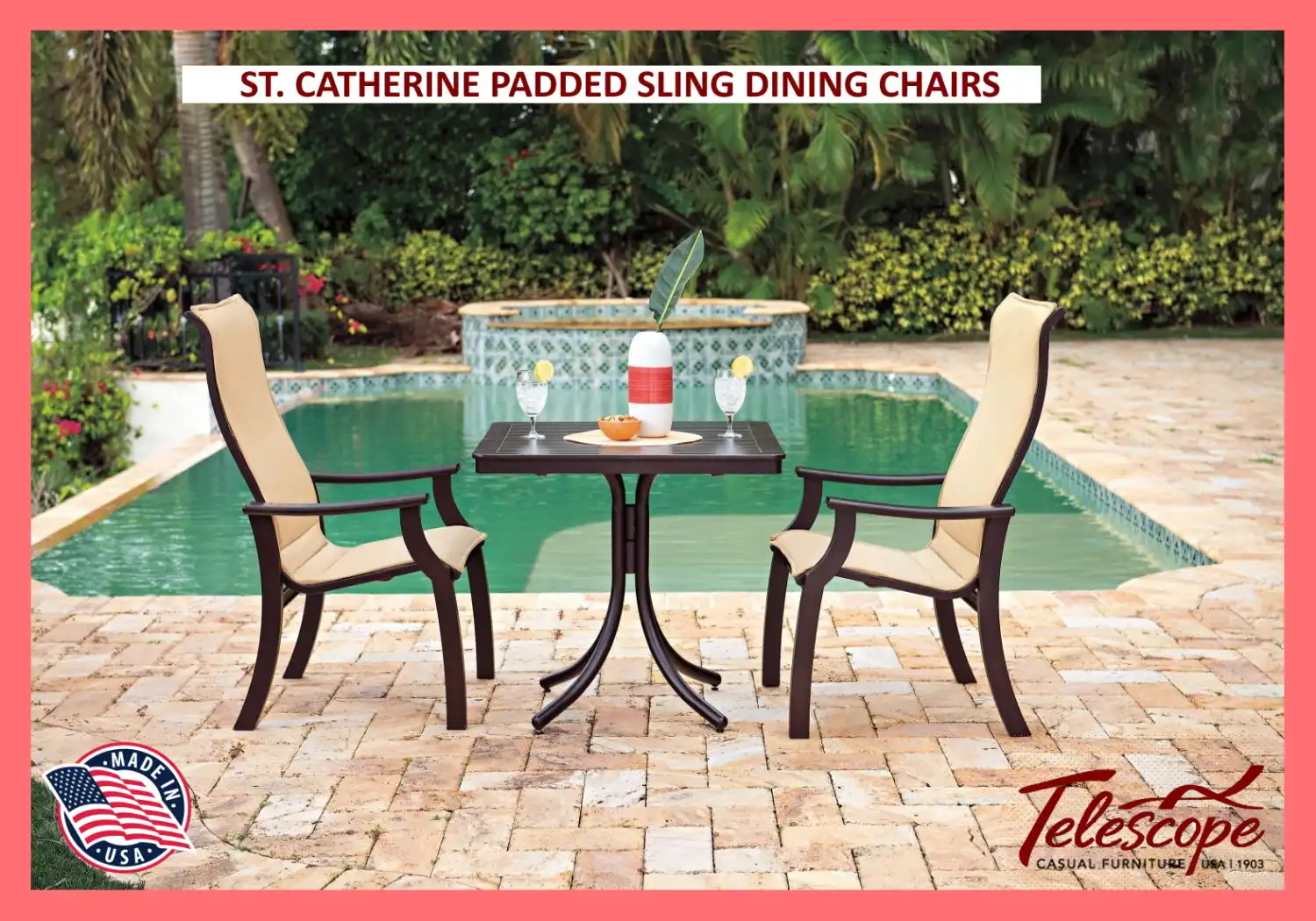 ST. CATHERINE PADDED SLING DINING CHAIRS