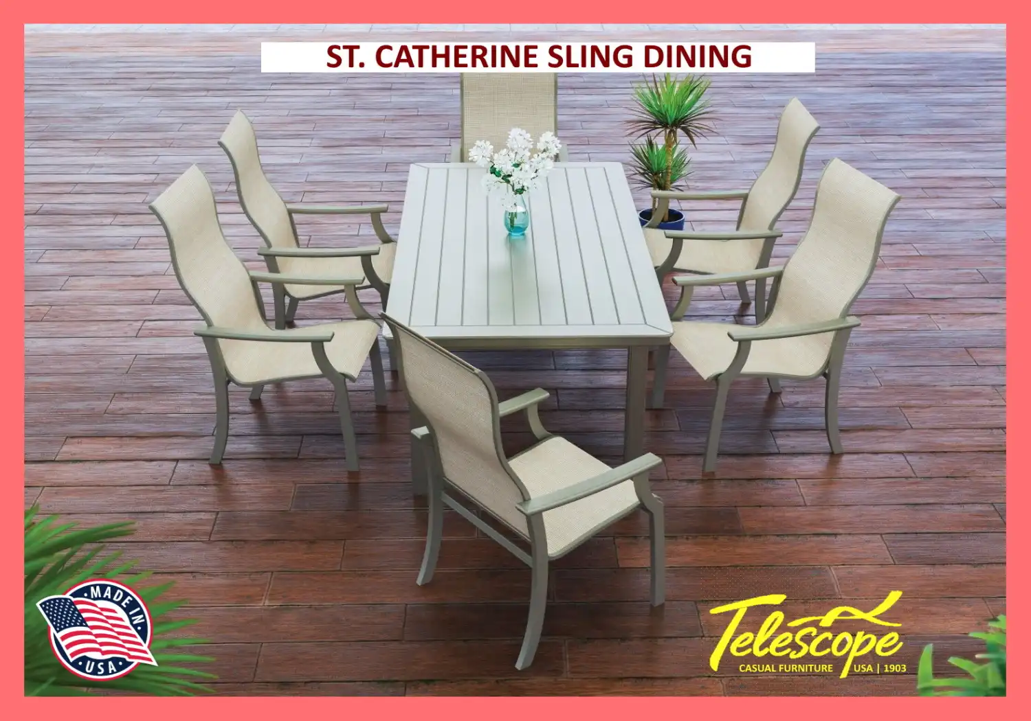 ST. CATHERINE SLING DINING CHAIRS (2)