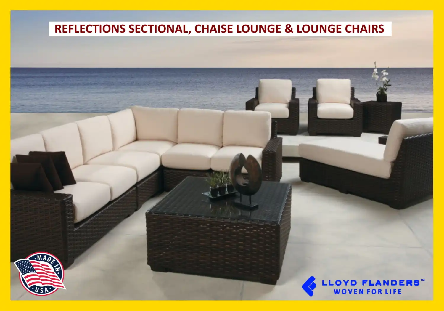 REFLECTIONS SECTIONAL, CHAISE LOUNGE & LOUNGE CHAIRS