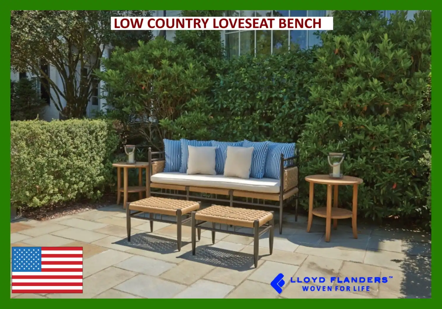 LOW COUNTRY LOVESEAT BENCH