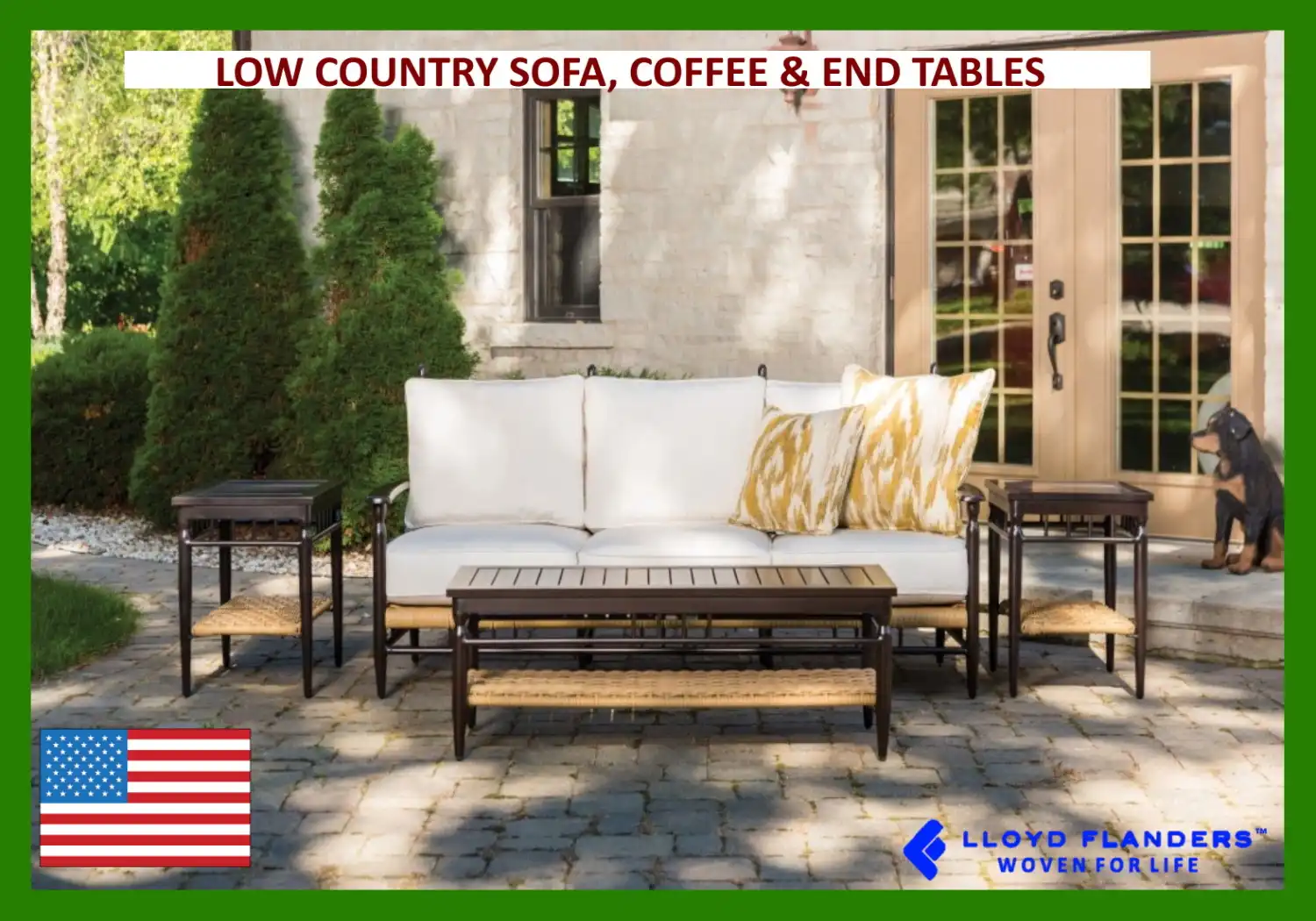 LOW COUNTRY SOFA, COFFEE & END TABLES