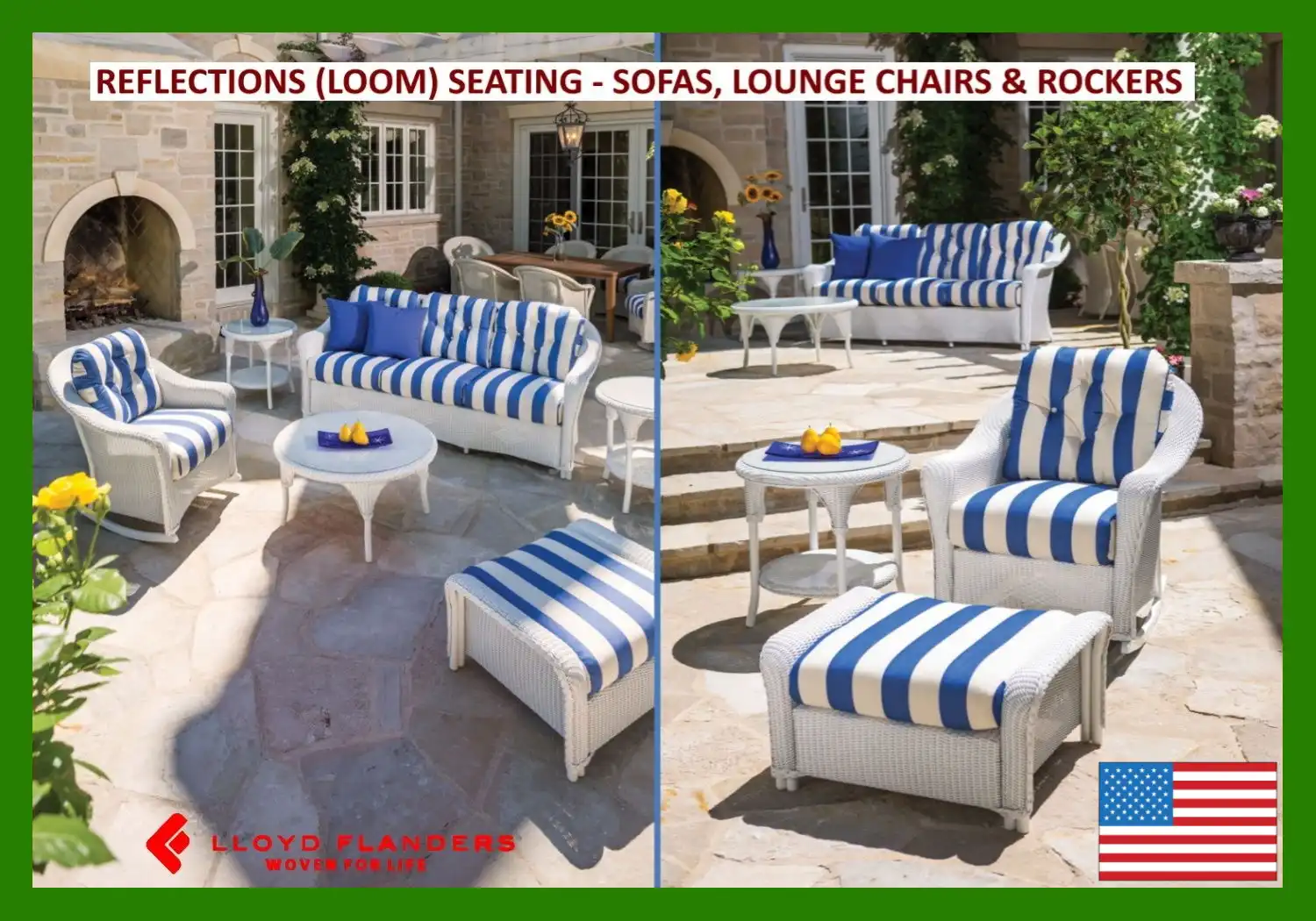 REFLECTIONS (LOOM) SEATING - SOFAS, LOUNGE CHAIRS & ROCKERS