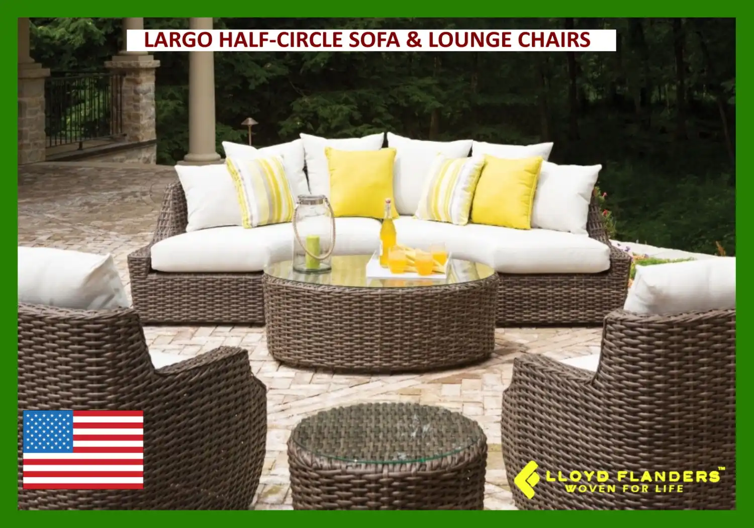 LARGO HALF-CIRCLE SOFA & LOUNGE CHAIRS