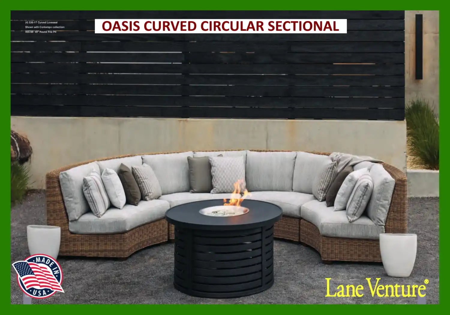 OASIS CURVED CIRCULAR SECTIONAL