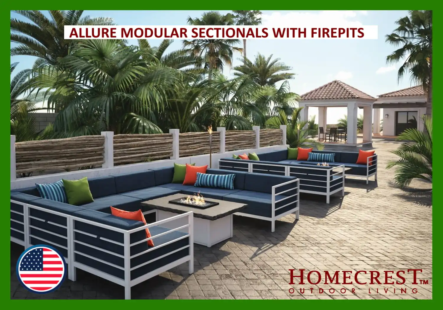 ALLURE MODULAR SECTIONALS WITH FIREPITS