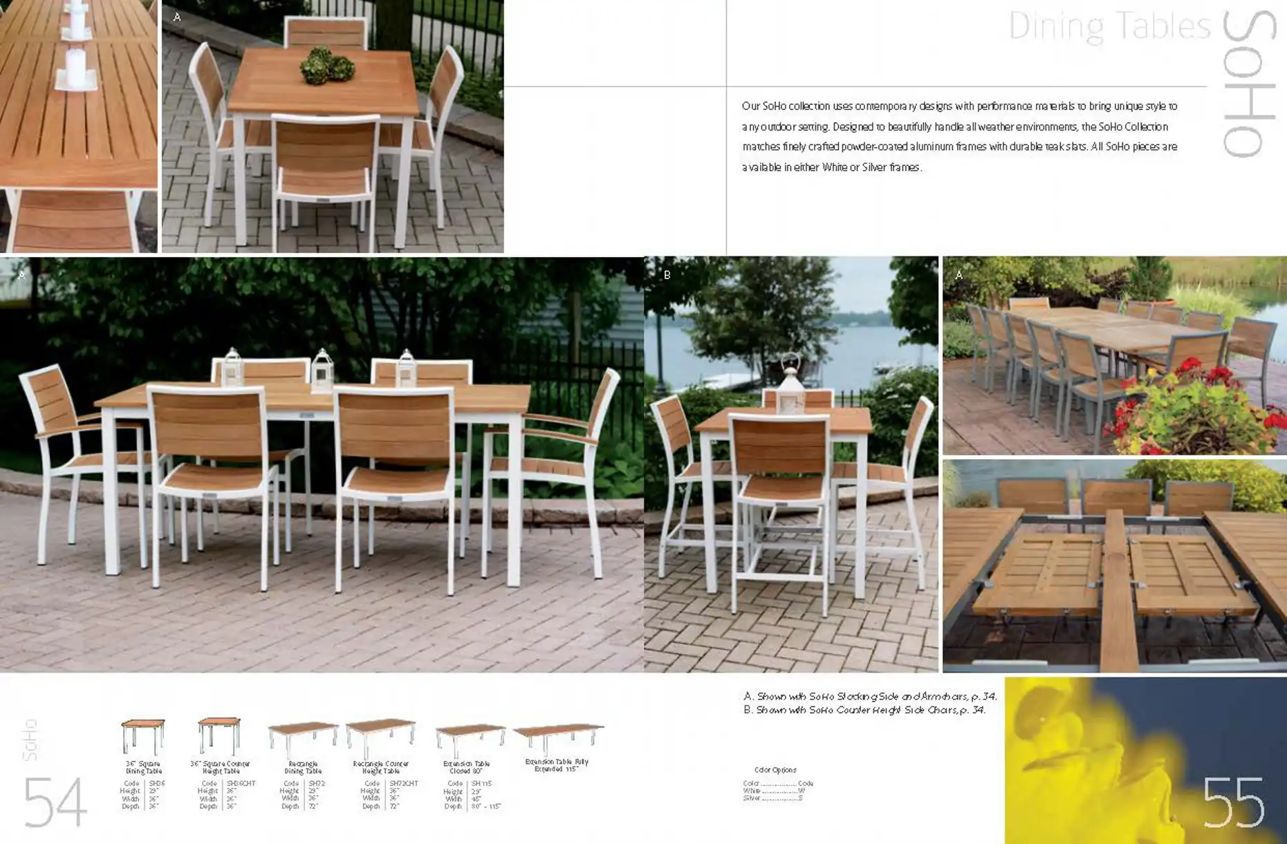 SOHO Dining Tables by 3Birds Casual