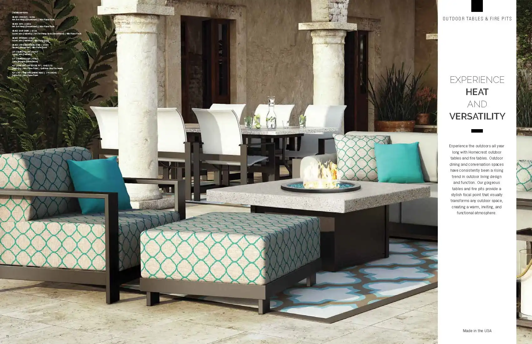 Outdoor Tables & Firepits (Aluminum) by Homecrest