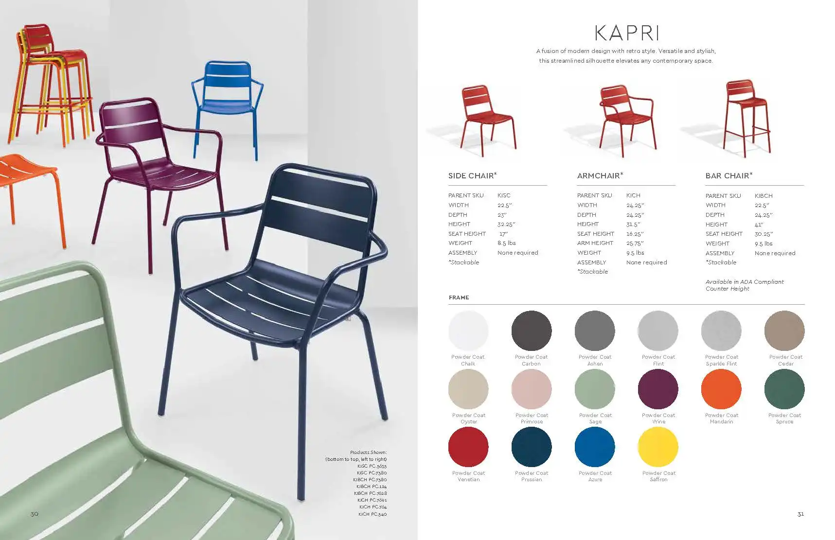 KAPRI (New for 2021) Arm Chairs by Oxford Garden