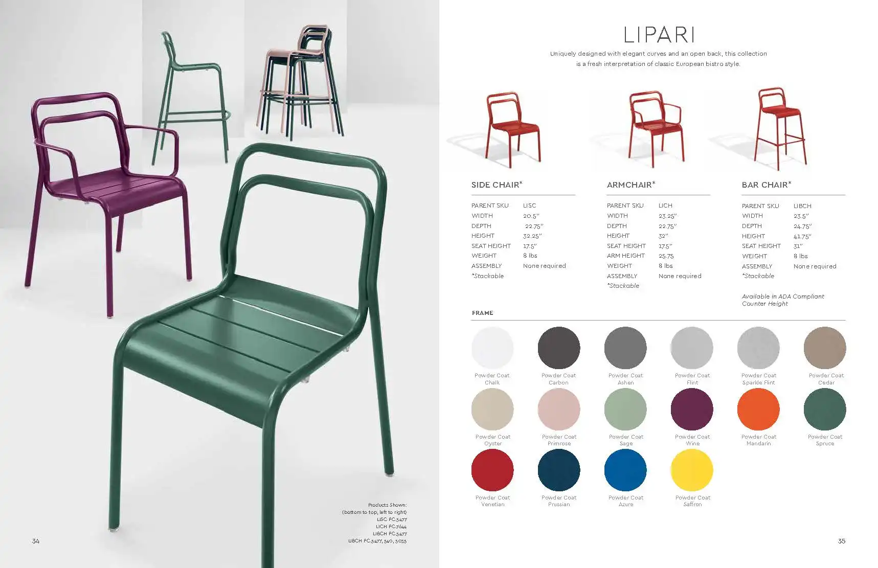 LIPARI (New for 2021) Arm Chairs by Oxford Garden