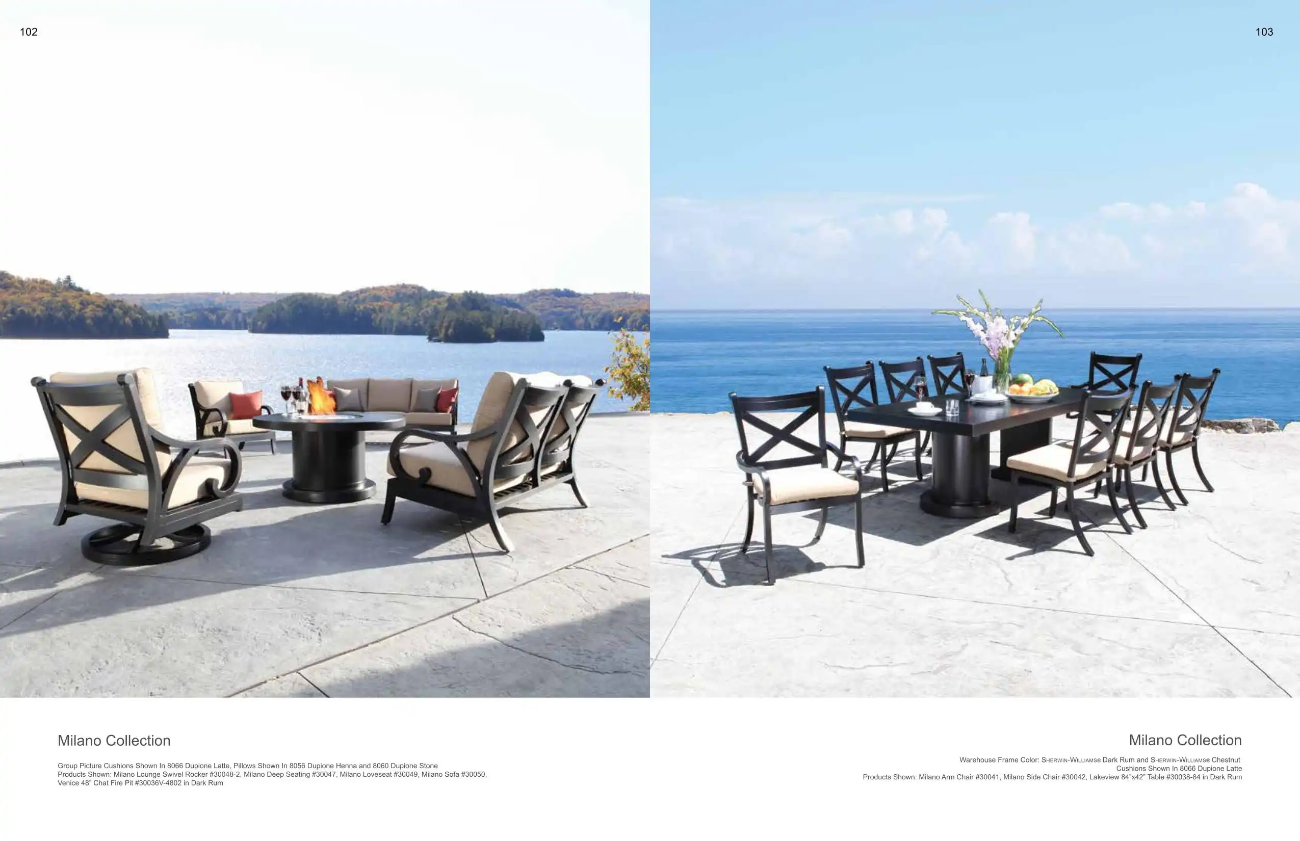 MILANO Sofas & Dining (ALUMINUM) Collection(s) by Cabana Coast 