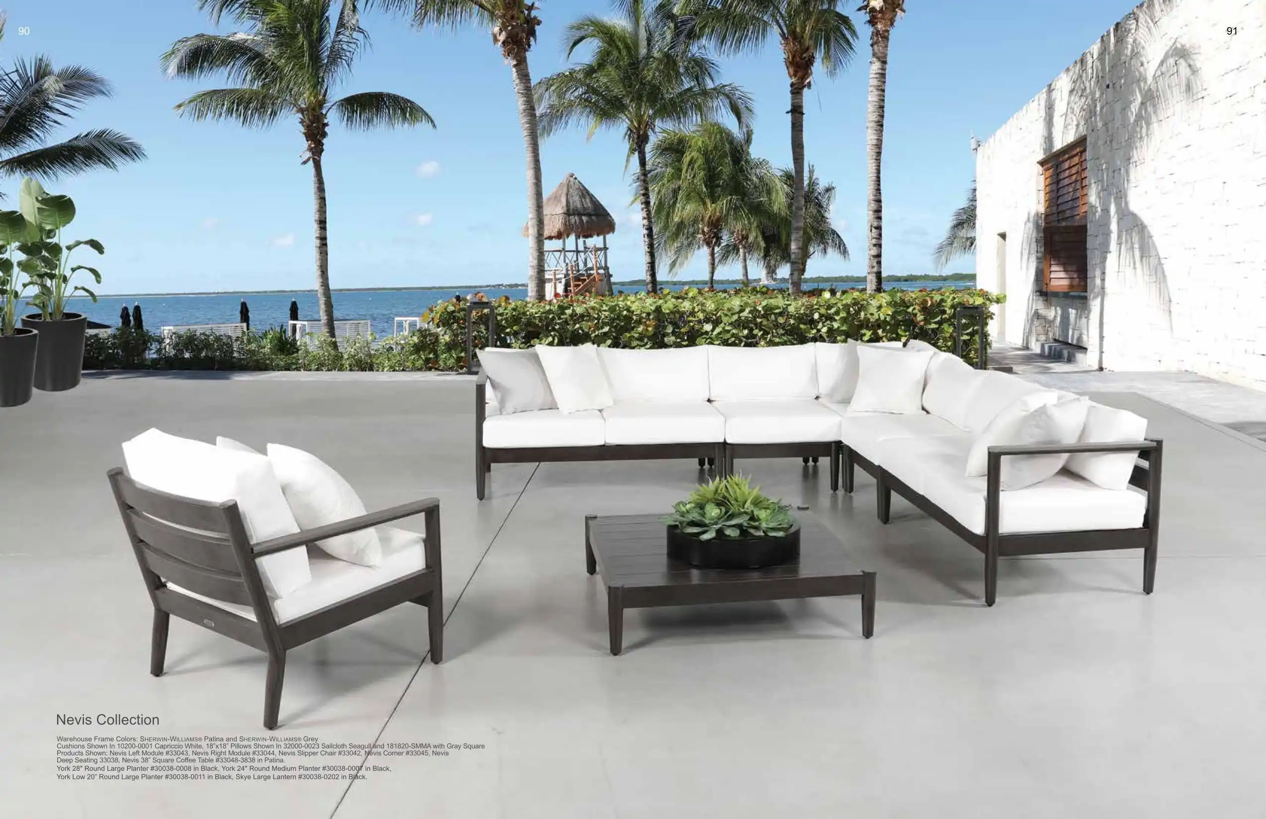 NEVIS Sectional (ALUMINUM) Collection(s) by Cabana Coast 