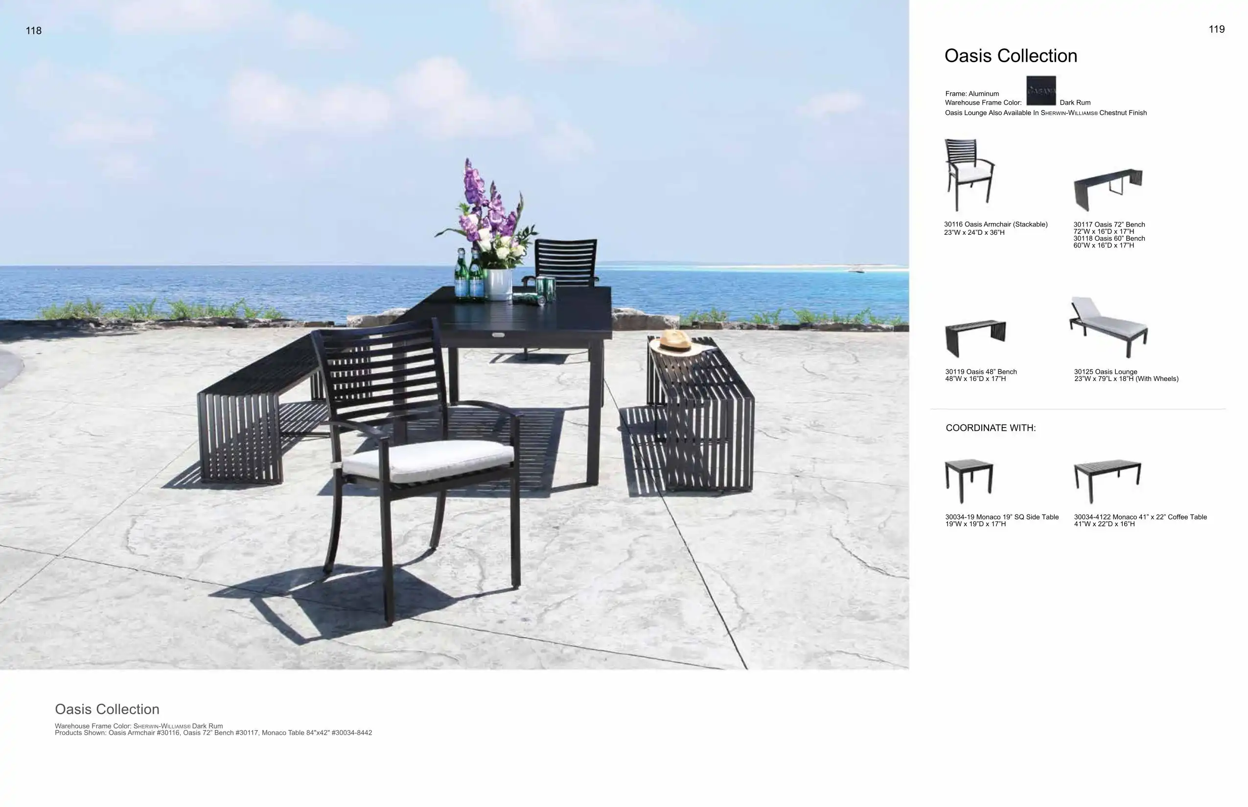 OASIS Dining (ALUMINUM) Collection(s) by Cabana Coast 