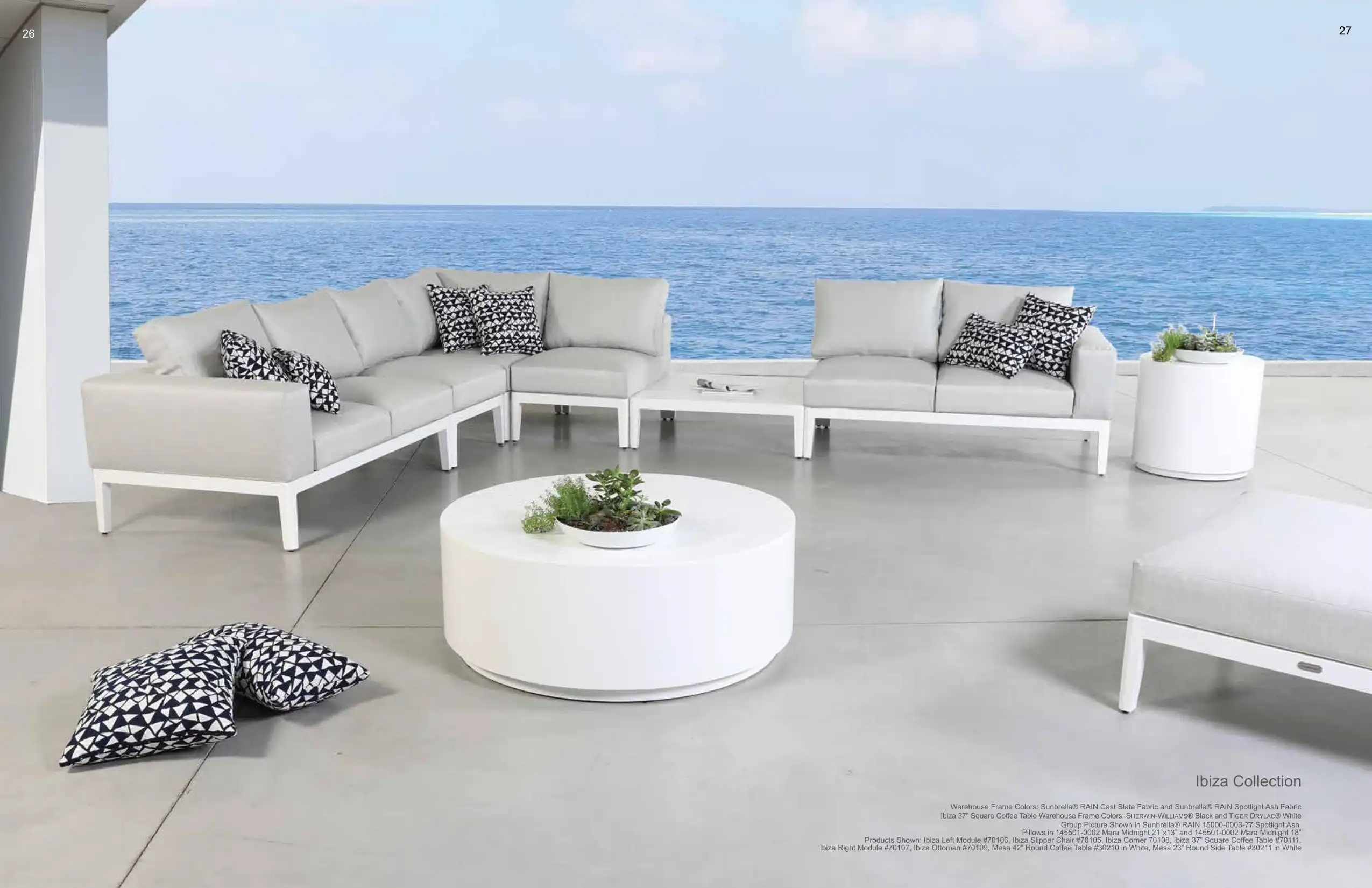 IBIZA Sectional (UPHOLSTERY) Collection(s) by Cabana Coast 