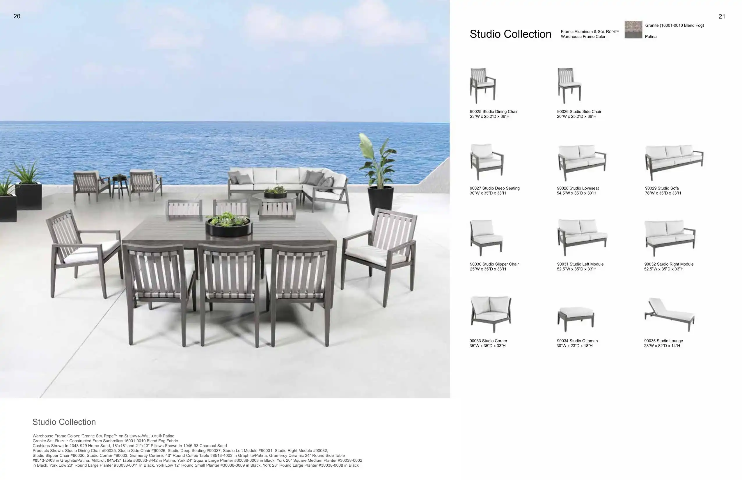 STUDIO 8pc Dining (ROPE) Collection(s) by Cabana Coast 