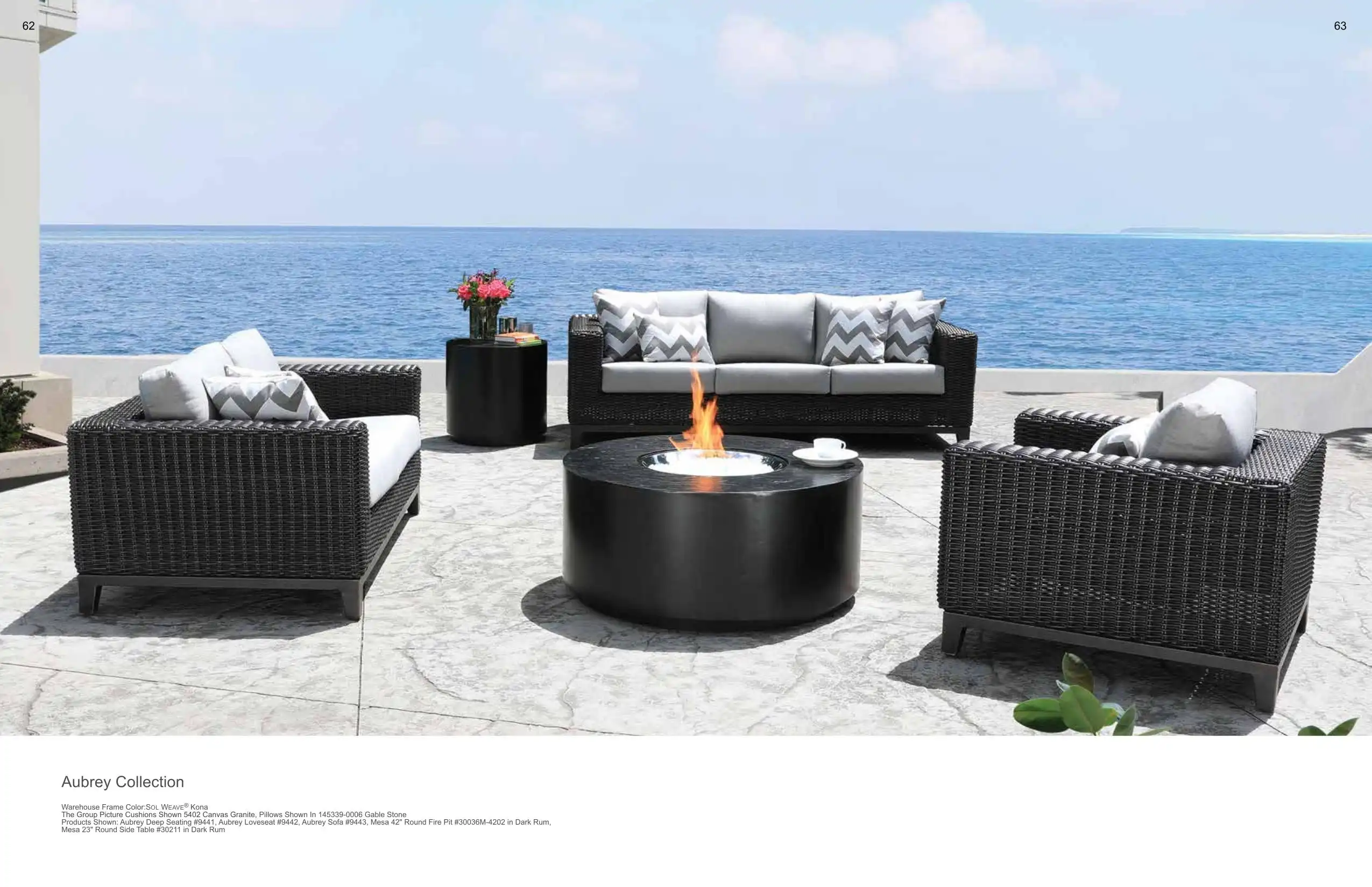 AUBREY Sofa, Loveseat & Lounge Chair (WICKER) Collection(s) by Cabana Coast