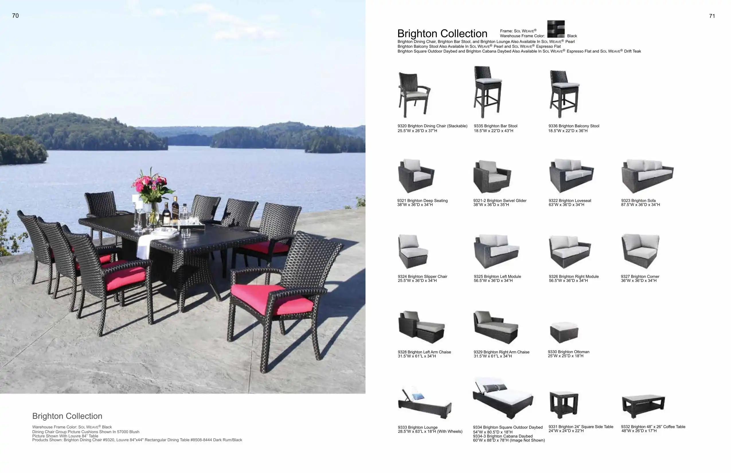 BRIGHTON Dining, Sofa & Lounging (WICKER) Collection(s) by Cabana Coast
