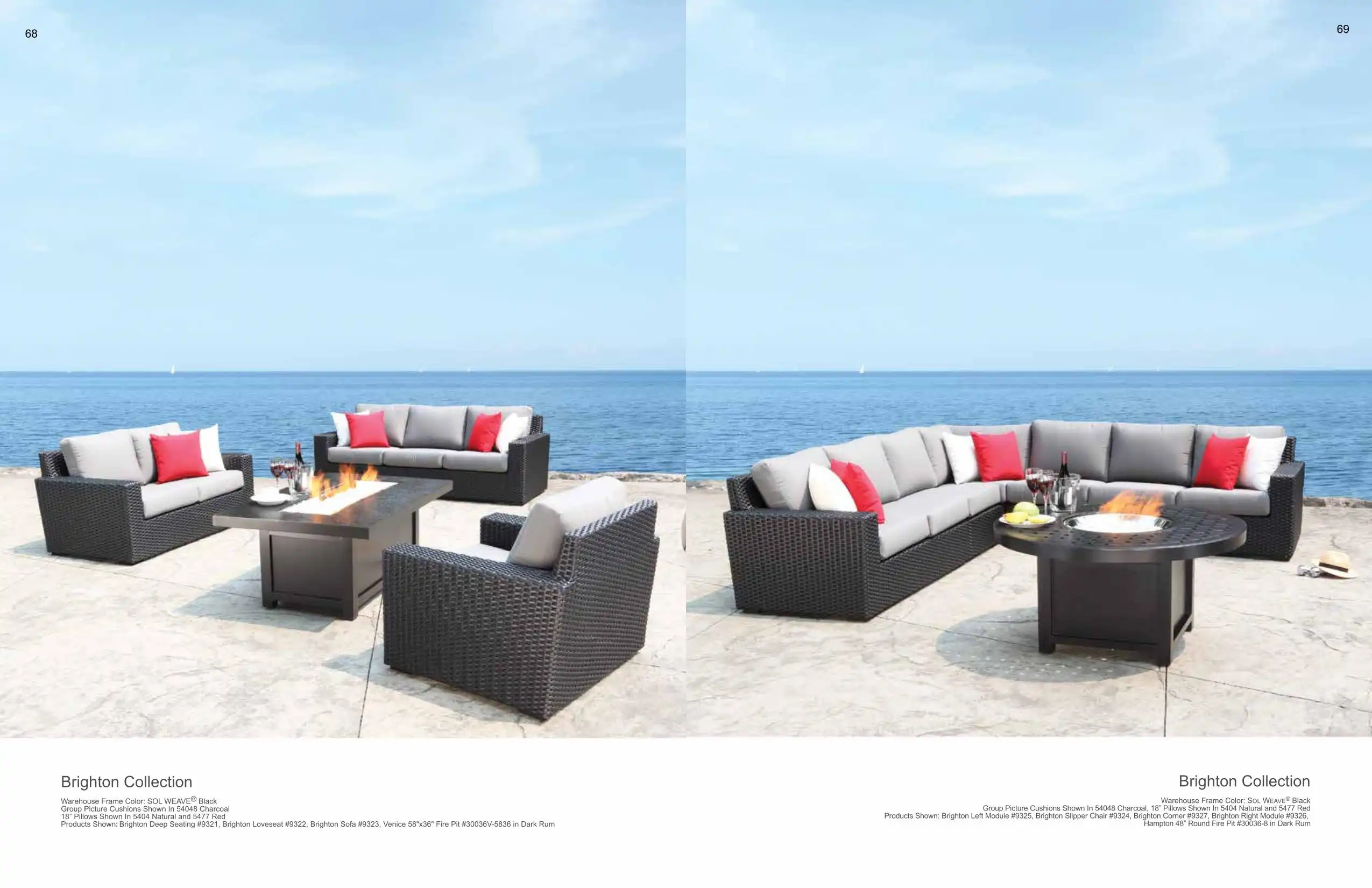 BRIGHTON Sofas & Sectional (WICKER) Collection(s) by Cabana Coast