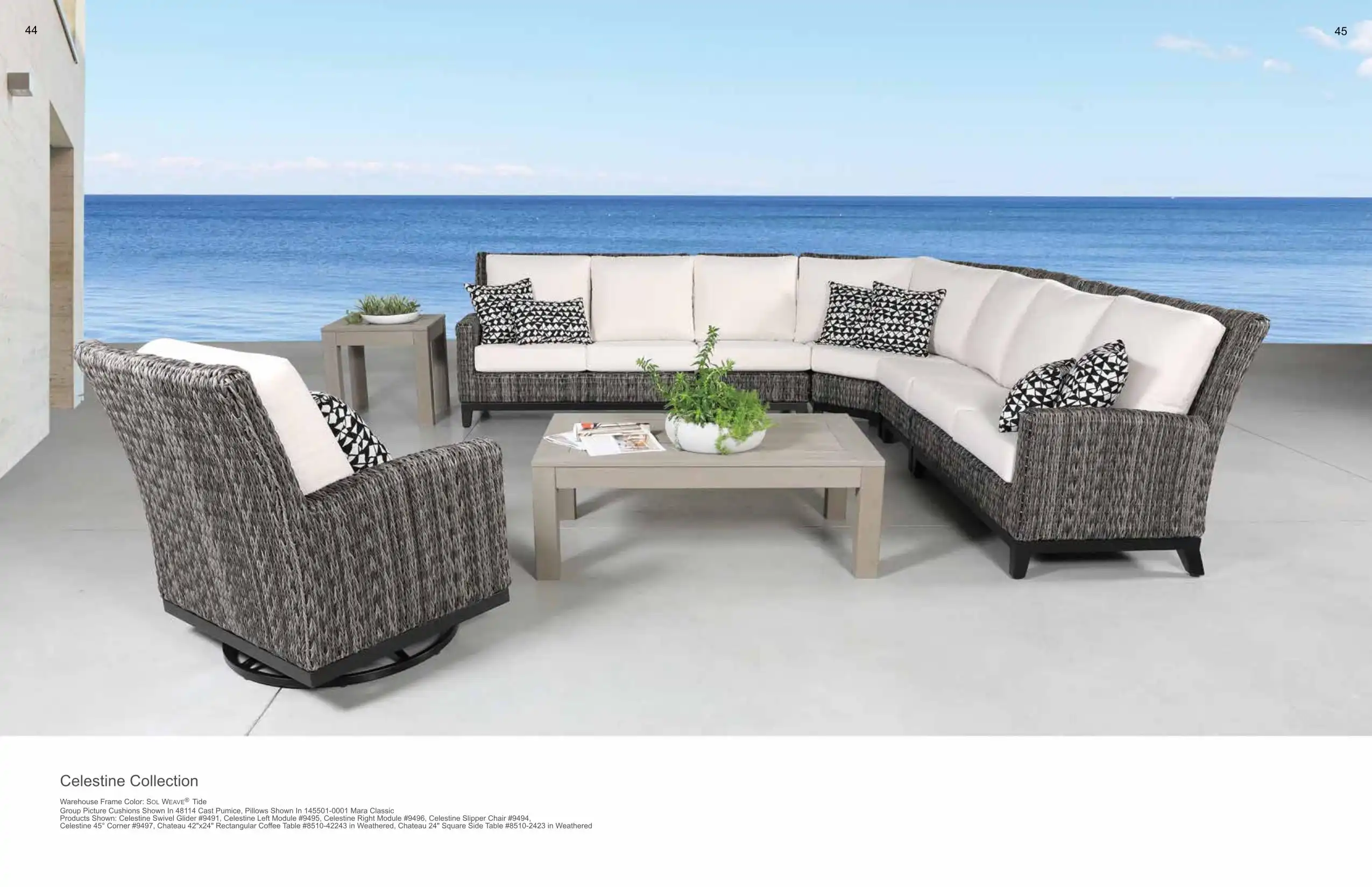 CELESTINE Sectional (WICKER) Collection(s) by Cabana Coast