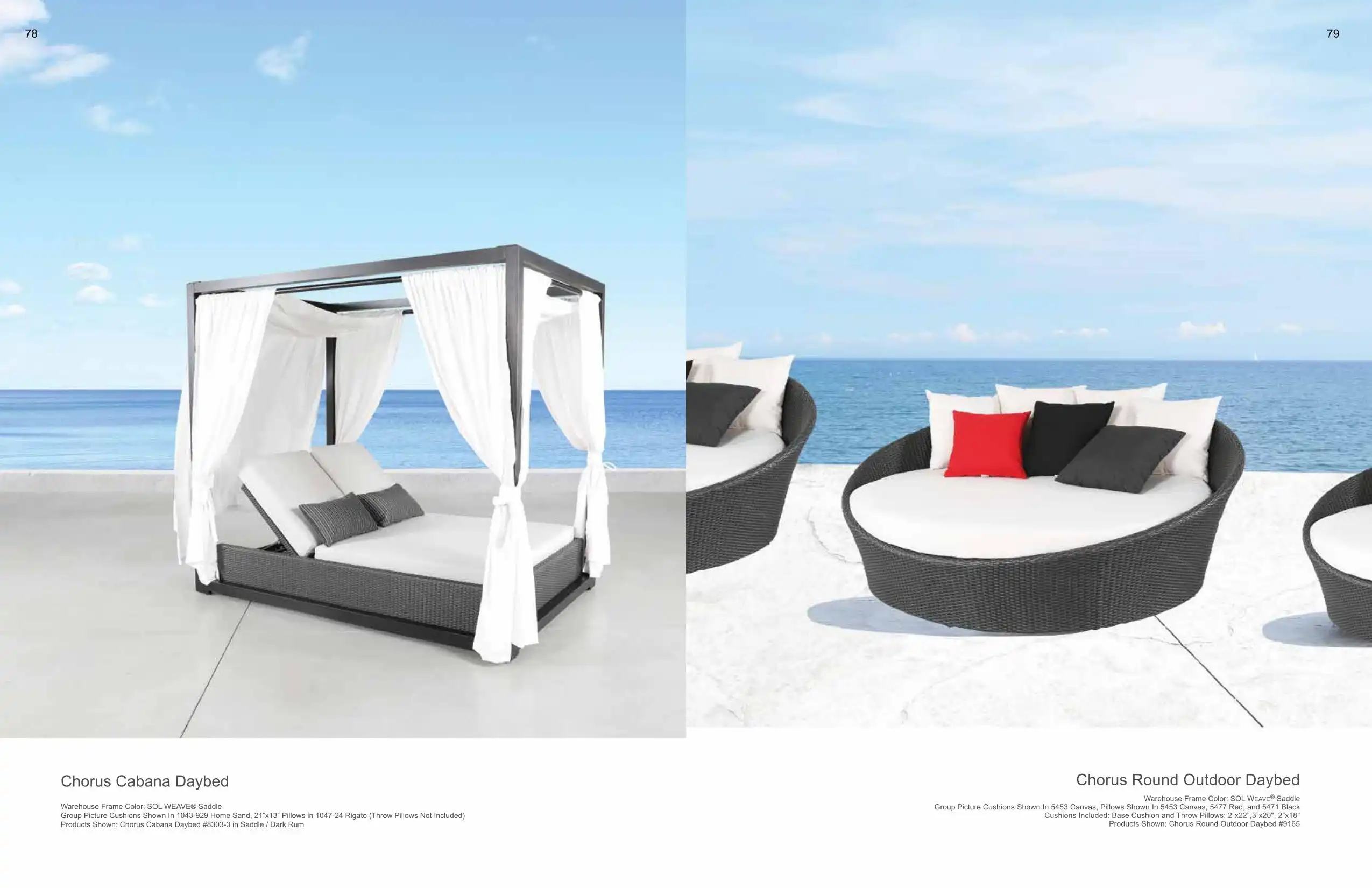 CHORUS Cabana (WICKER) & Round Outdoor Daybeds Collection(s) by Cabana Coast