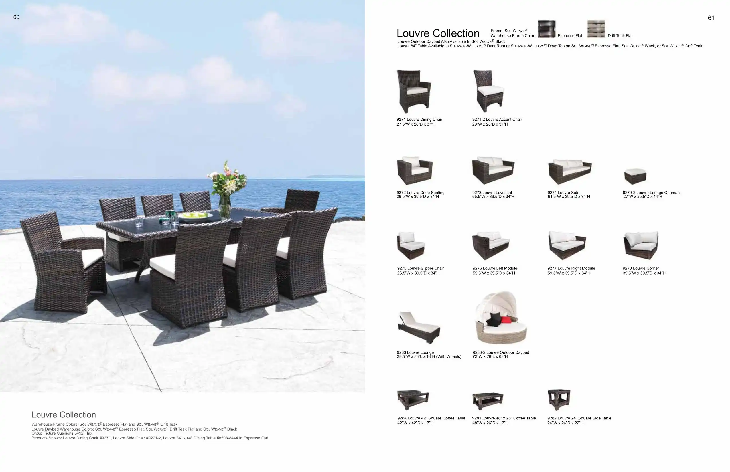 LOUVRE Dining & Sofa (WICKER) Collection(s) by Cabana Coast