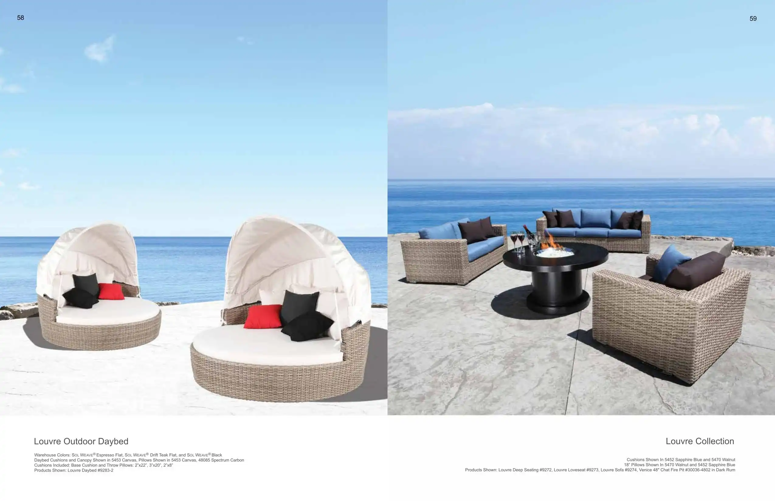LOUVRE Outdoor Daybed & Sofa (WICKER) Collection(s) by Cabana Coast
