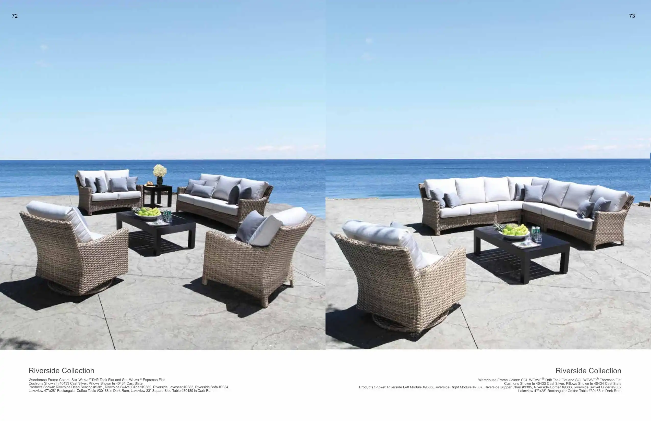 RIVERSIDE Sofas & Sectional (WICKER) Collection(s) by Cabana Coast