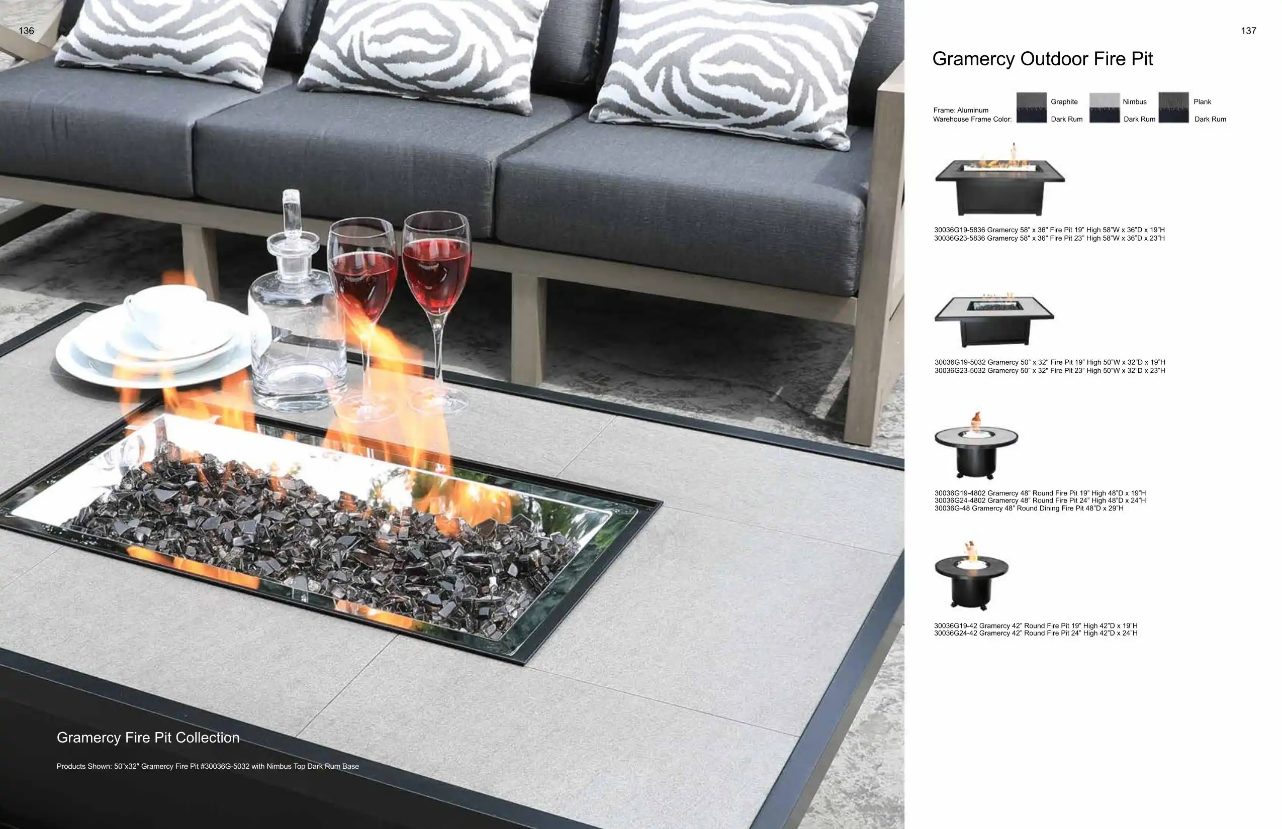 GRAMERCY Outdoor Fire Pit Collection(s) by Cabana Coast 